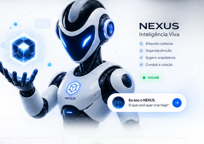 NEXUS, robô futurista original e premium da API Developers.digital.